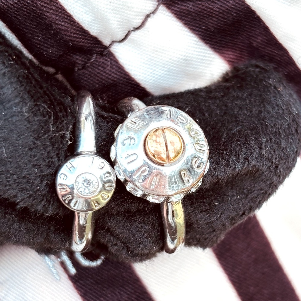 2 HENRI BENDEL Rings with travel pouch